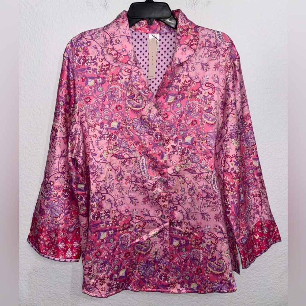 Natori Cruz Brushed Back Satin Pajama Set
